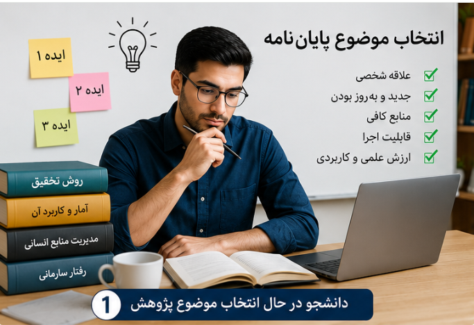 انتخاب موضوع پایان نامه